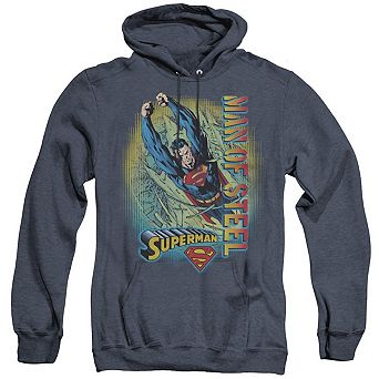 Superman Breakthrough Adult Heather Hoodie