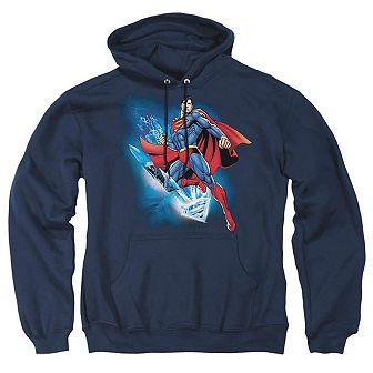 Superman Crystallize Adult Pull Over Hoodie