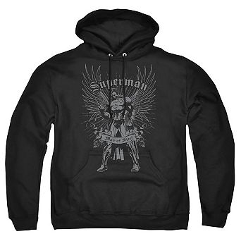 Superman Steel Adult Pull Over Hoodie