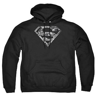 Superman Urban Camo Shield Adult Pull Over Hoodie