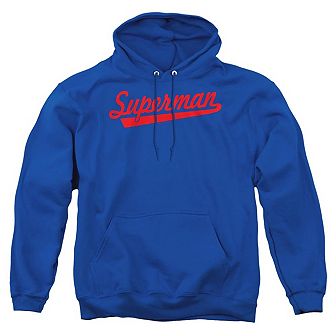 Superman S Tail Adult Pull Over Hoodie