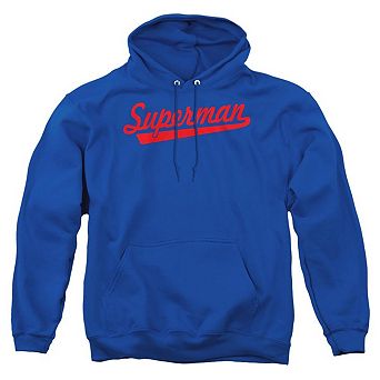 Superman S Tail Adult Pull Over Hoodie
