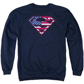 Superman U S Shield Adult Crewneck Sweatshirt
