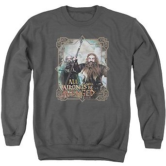 The Hobbit Wrongs Avenged Adult Crewneck Sweatshirt