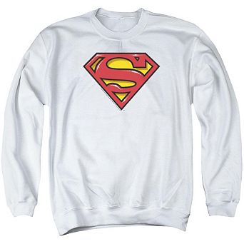 Superman Airbrush Shield Adult Crewneck Sweatshirt
