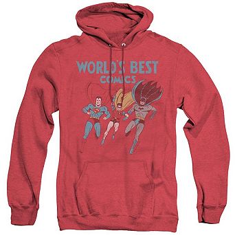 Justice League of America Worlds Best Adult Heather Hoodie