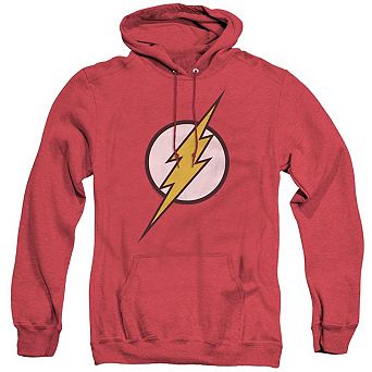 Justice League of America Flash Logo Adult Heather Hoodie