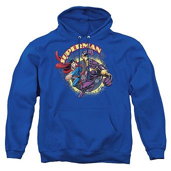 Superman Superman Vs Mongol Adult Pull Over Hoodie