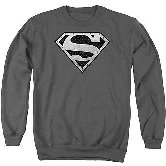 Superman Super Metallic Shield Adult Crewneck Sweatshirt