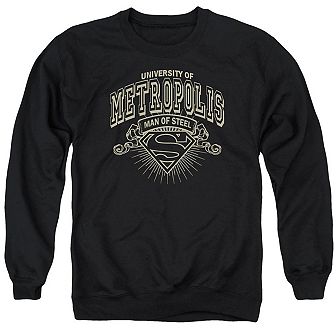 Superman University Of Metropolis Adult Crewneck Sweatshirt