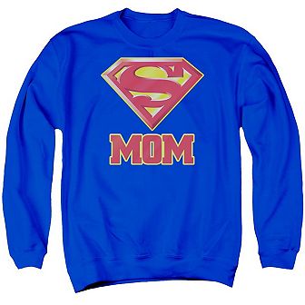 Superman Super Mom Adult Crewneck Sweatshirt