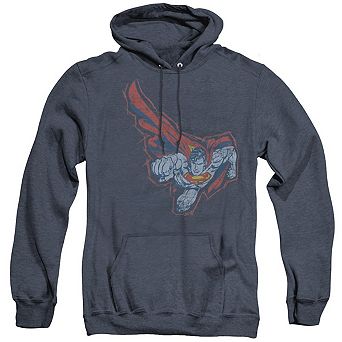 Superman Scribble & Soar Adult Heather Hoodie
