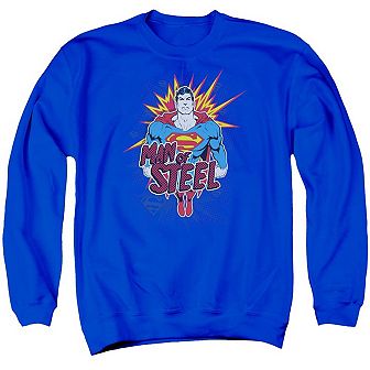Superman Steel Pop Adult Crewneck Sweatshirt