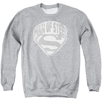 Superman Man Of Steel Shield Adult Crewneck Sweatshirt