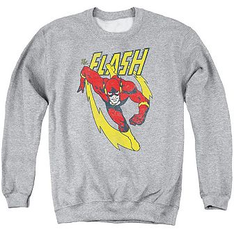 Justice League Of America Lightning Trail Adult Crewneck Sweatshirt