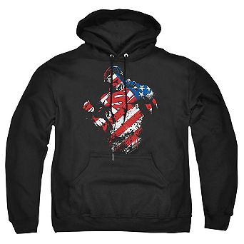 Superman The American Way Adult Pull Over Hoodie