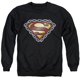 Superman Chained Shield Adult Crewneck Sweatshirt