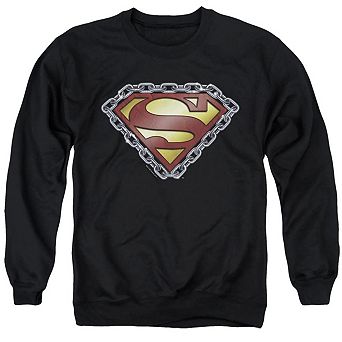 Superman Chained Shield Adult Crewneck Sweatshirt