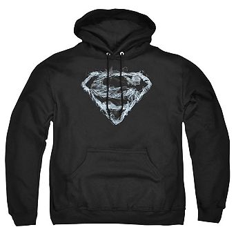 Superman Smoking Shield Adult Pull Over Hoodie