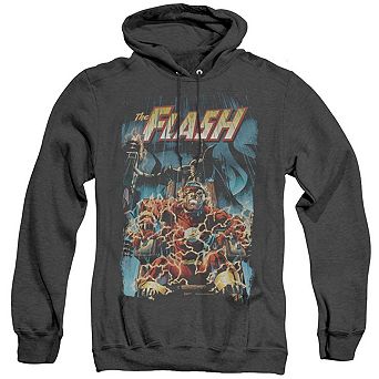Justice League of America Electric Chair Adult Heather Hoodie