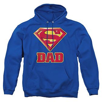 Superman Super Dad Adult Pull Over Hoodie
