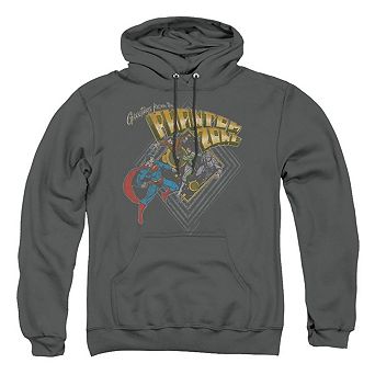 Superman Zod Greetings Adult Pull Over Hoodie