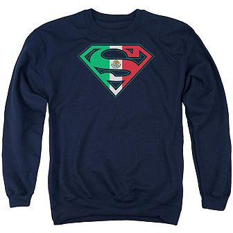 Superman Mexican Shield Adult Crewneck Sweatshirt