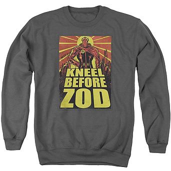 Superman Zod Poster Adult Crewneck Sweatshirt