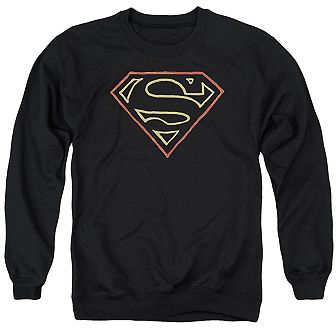 Superman Colored Shield Adult Crewneck Sweatshirt