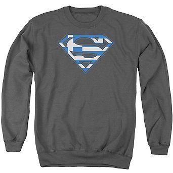 Superman Greek Shield Adult Crewneck Sweatshirt