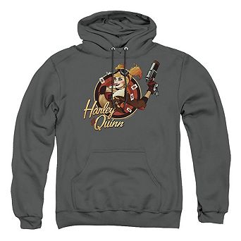 Justice League of America Harley er Adult Pull Over Hoodie