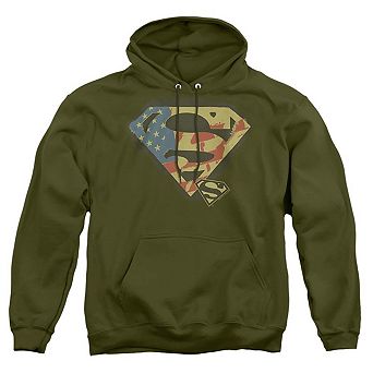 Superman Not Afraid Adult Pull Over Hoodie