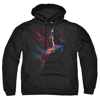 Superman Super Deco Adult Pull Over Hoodie