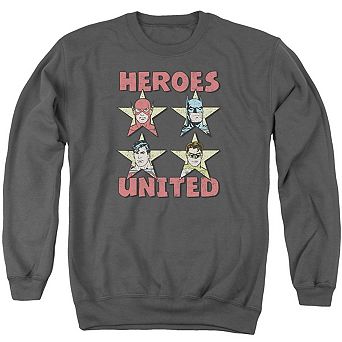 Justice League Of America United Stars Adult Crewneck Sweatshirt