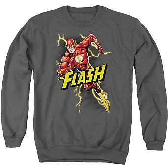 Justice League Of America Bolt Run Adult Crewneck Sweatshirt