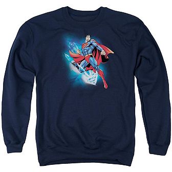 Superman Crystallize Adult Crewneck Sweatshirt