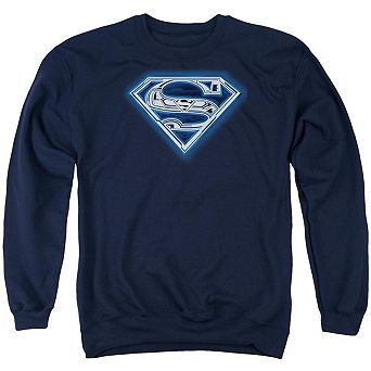 Superman Cyber Shield Adult Crewneck Sweatshirt