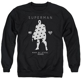 Superman Star Silhouette Adult Crewneck Sweatshirt