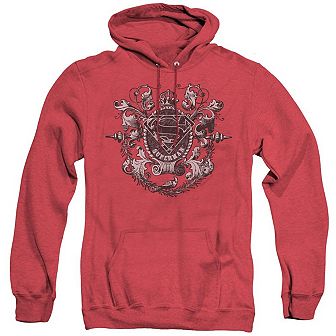 Superman All Hail Superman Adult Heather Hoodie