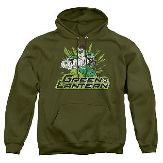 Justice League of America Gl Rough Distress Adult Pull Over Hoodie