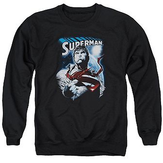 Superman Protect Earth Adult Crewneck Sweatshirt