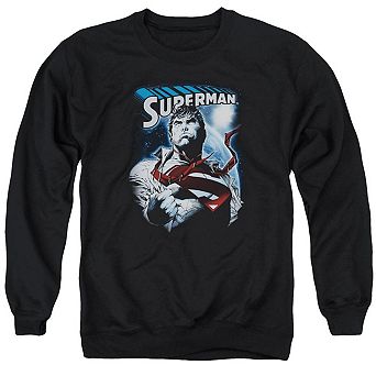 Superman Protect Earth Adult Crewneck Sweatshirt