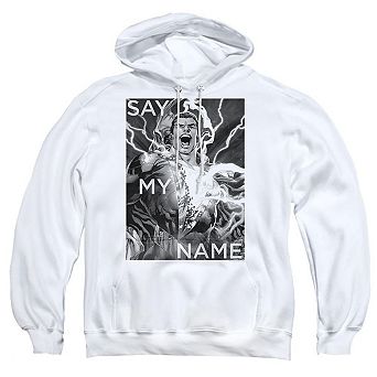 Justice League of America Say My Name Adult Pull Over Hoodie