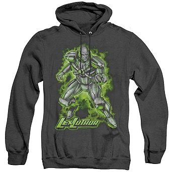 Superman Kryptonite Powered Adult Heather Hoodie