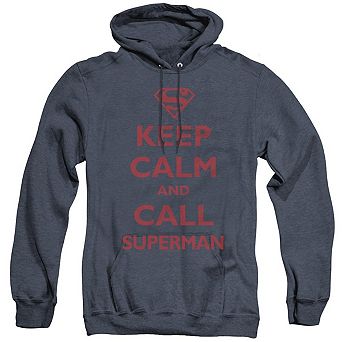 Superman Call Superman Adult Heather Hoodie