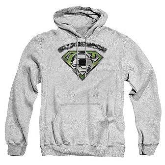Superman Soccer Shield Adult Pull Over Hoodie