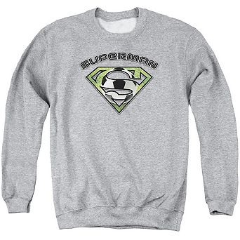 Superman Soccer Shield Adult Crewneck Sweatshirt