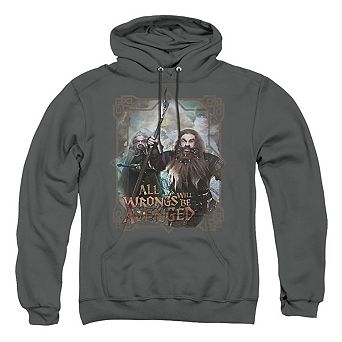 The Hobbit Wrongs Avenged Adult Pull Over Hoodie