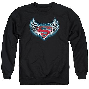 Superman Steel Wings Logo Adult Crewneck Sweatshirt