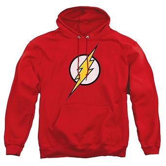 Justice League of America Flash Logo Adult Pull Over Hoodie